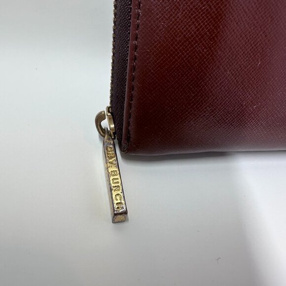 Tory Burch Robinson Brown Leather Wallet - Picture 4 of 7